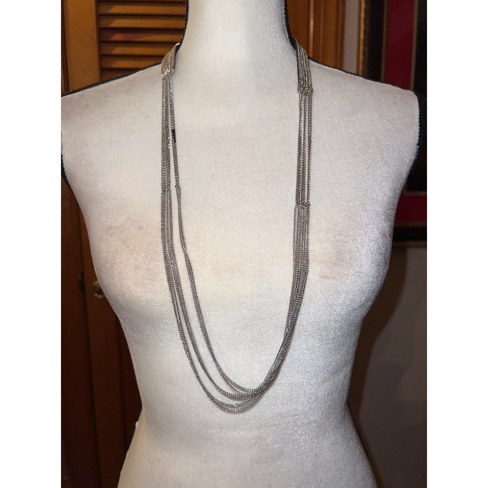 Vera Wang Silver Multi-Strand Necklace